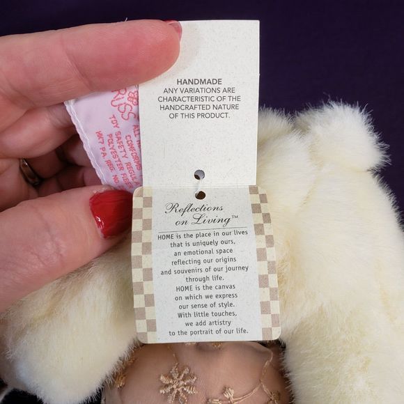 Russ Plush Teddy Bear Lil Creampuff #4545 7" Stuffed Animal w/Tags - Picture 7 of 8